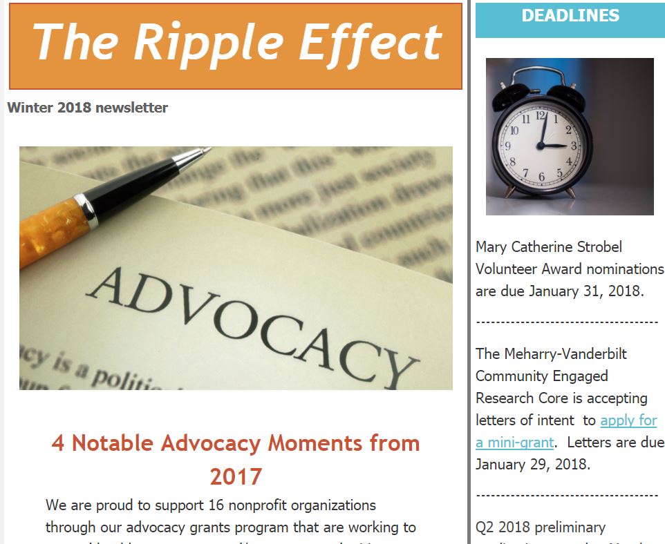 Newsletter Alert: Top Advocacy Moments in 2017